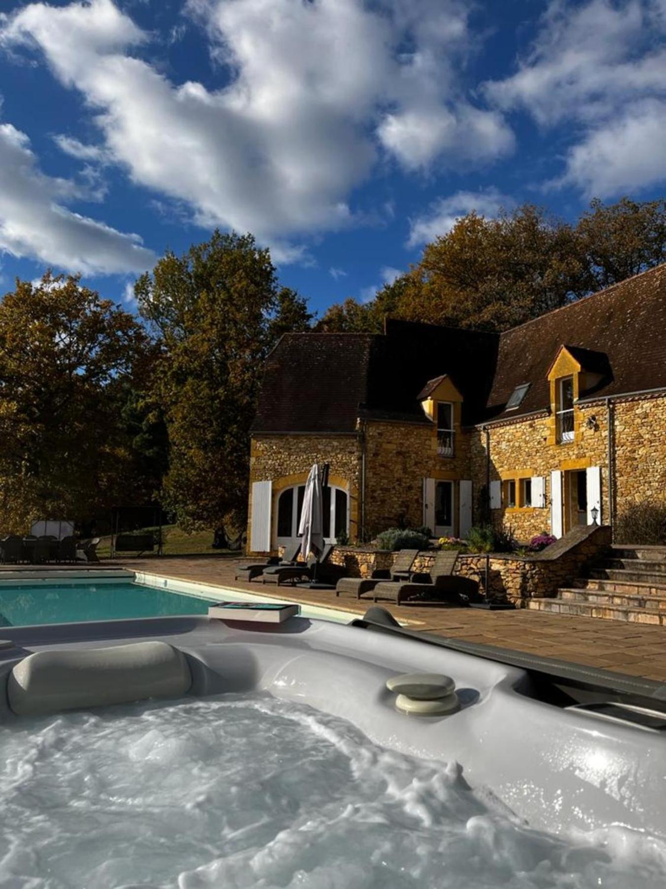 Luxury Chateau W. Pool & Hot Tub In Dordogne Beynac-et-Cazenac Bagian luar foto